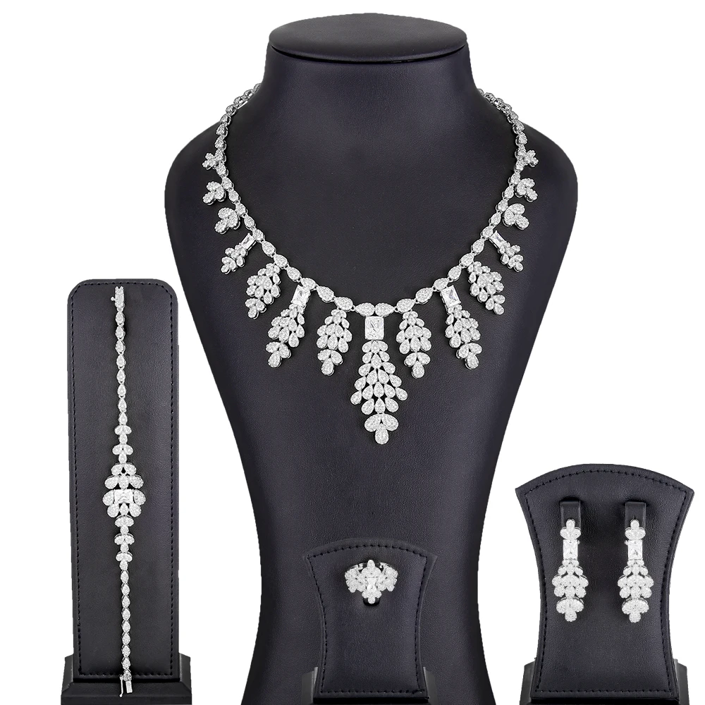 

GODKI Famous Brand 2layers Luxury African Jewelry Sets For Women Wedding Party Zircon Crystal Dubai Bridal Jewelry Set Gift
