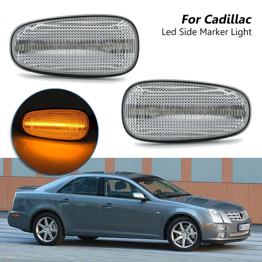 

ABS+PC Side Marker Light Amber Clear Easy Installation Waterproof 2005-2011