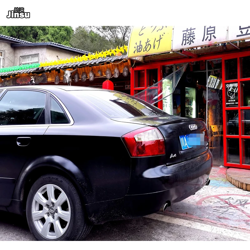 S Line стиль спойлер заднего багажника крыла для AUDI A4 B6 B7 2003 2008 седан PU серый праймер