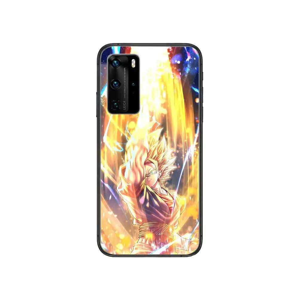 

Anime D-Dragon Ball Goku Clear Phone Case For Huawei Honor 20 10 9 8A 7 5T X Pro Lite 5G Black Etui Coque Hoesjes Comic Fash