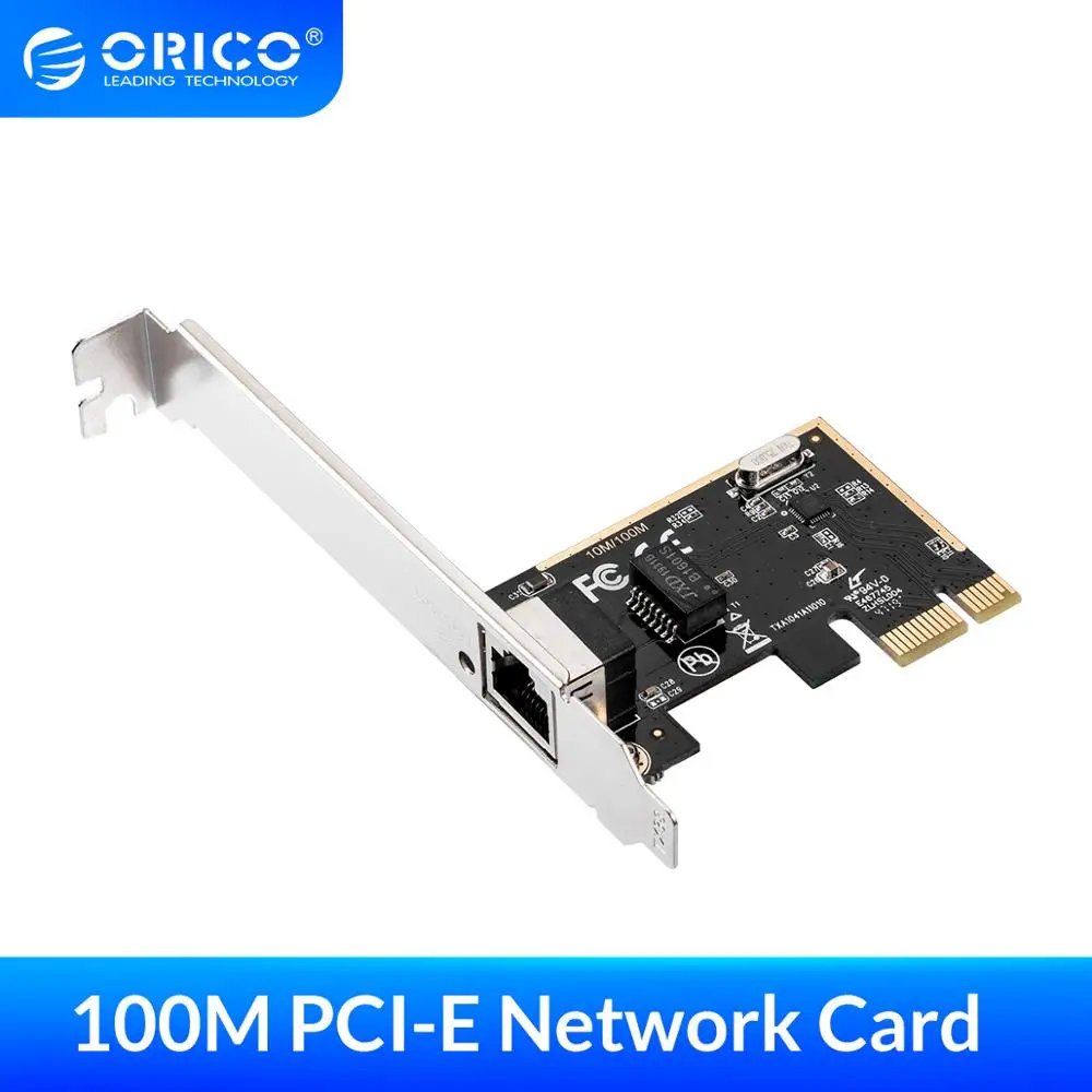 orico pci express ethernet адаптер 10100 м электрическ