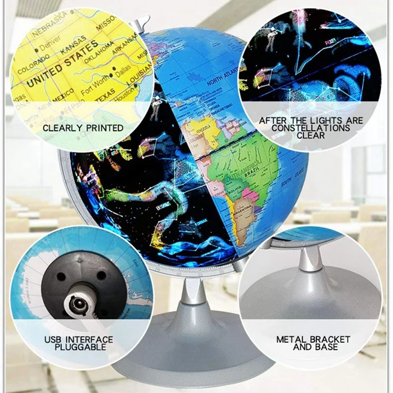Глобус мира Созвездие глобус с детальной картой для детей образовательная