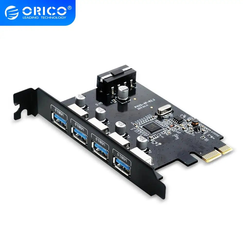 Плата расширения ORICO для настольного компьютера 4 порта USB PCI Express ноутбука