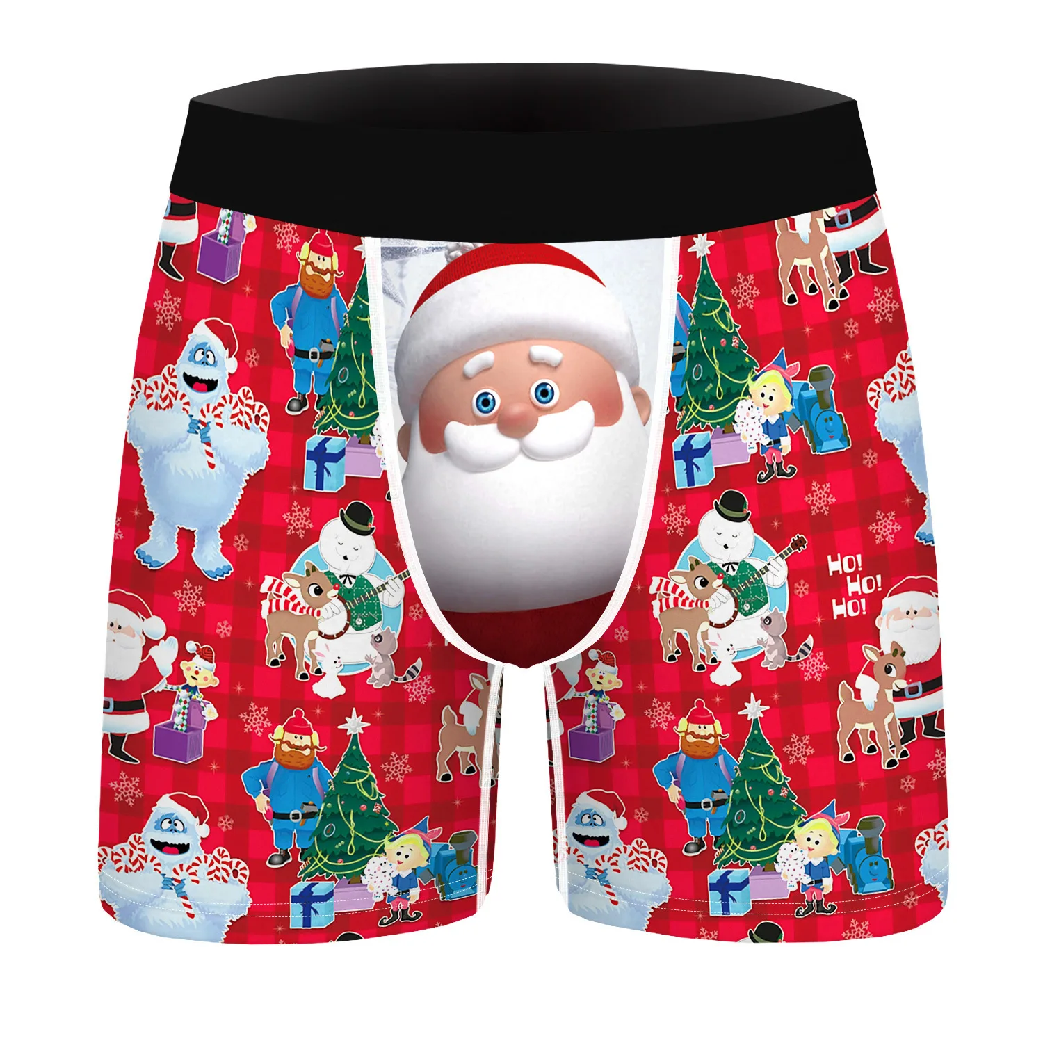 

Christmas Gingerbread boxer shorts underwear funny Cartoon cool underpants for sexy man Breathable Underwear Sterile Comfortable