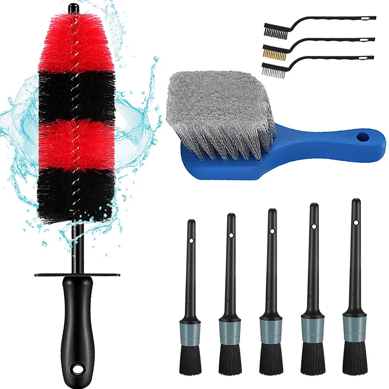 

Новый-комплект для чистки автомобилей, чистящий инструмент для шин, мягкая чистящая щетка, подходит для очистки небольших углов и пространс...