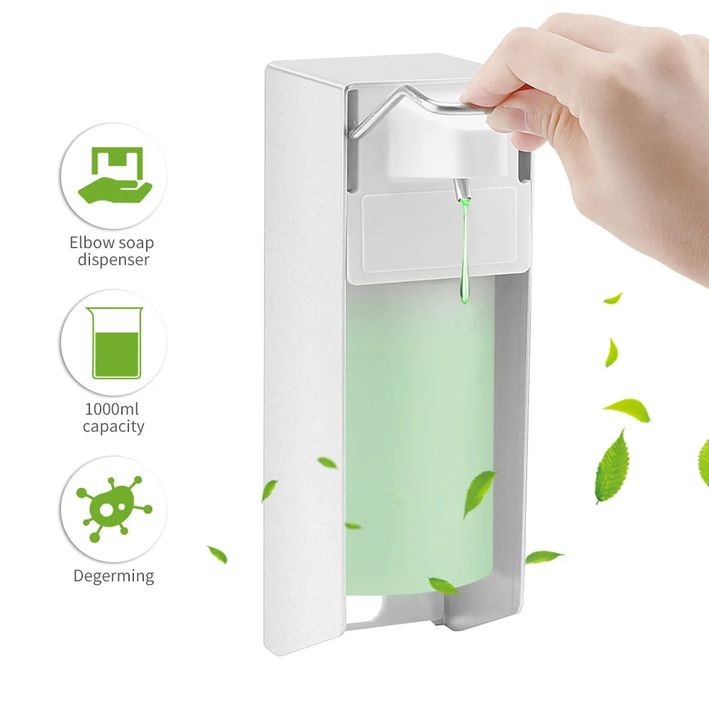 

Liquid Soap Dispenser Wall Mount 1000ML Soap Lotion Pump Bathroom Accessories Detergent Shampoo Dispensers Kitchen Soap Bottle