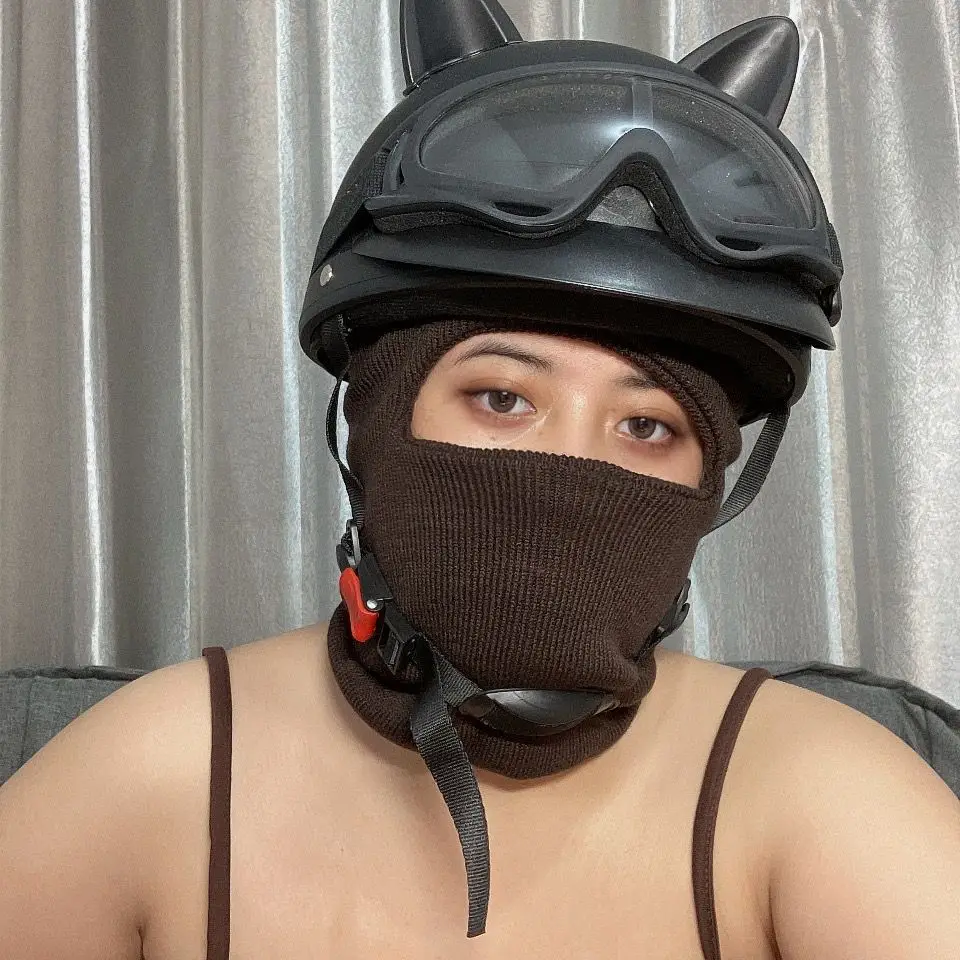 Балаклава с одним отверстием шарф на все лицо зимние шапки для мужчин и женщин