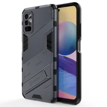 FOR XIAOMI Redmi Note 10 9 S PRO MAX Hard Rubber Armor Bracket Cover Case Punk Stlye Protect Shockproof For Redmi 10X