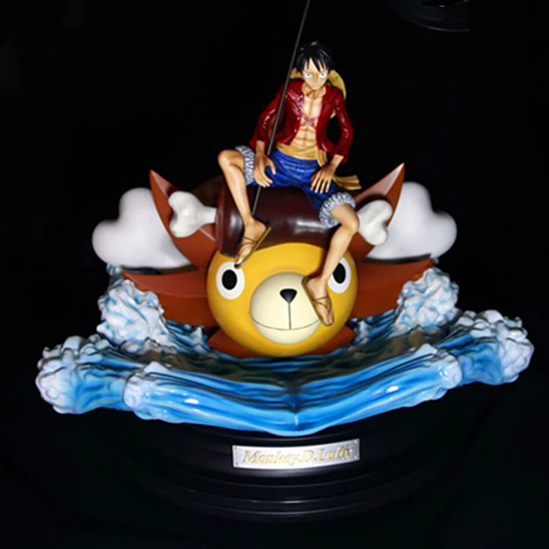 

One Piece Monkey D. Luffy Statue The Straw Hat Pirates Bust Full-Length Portrait THOUSAND SUNNY GK Action Figure Toy 50CM Q482