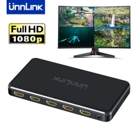 unnlink 4x1 hdmi multi viewer seamless switcher fhd 1080p 60hz for tv box nintend switch ps3 ps4 xbox 360one