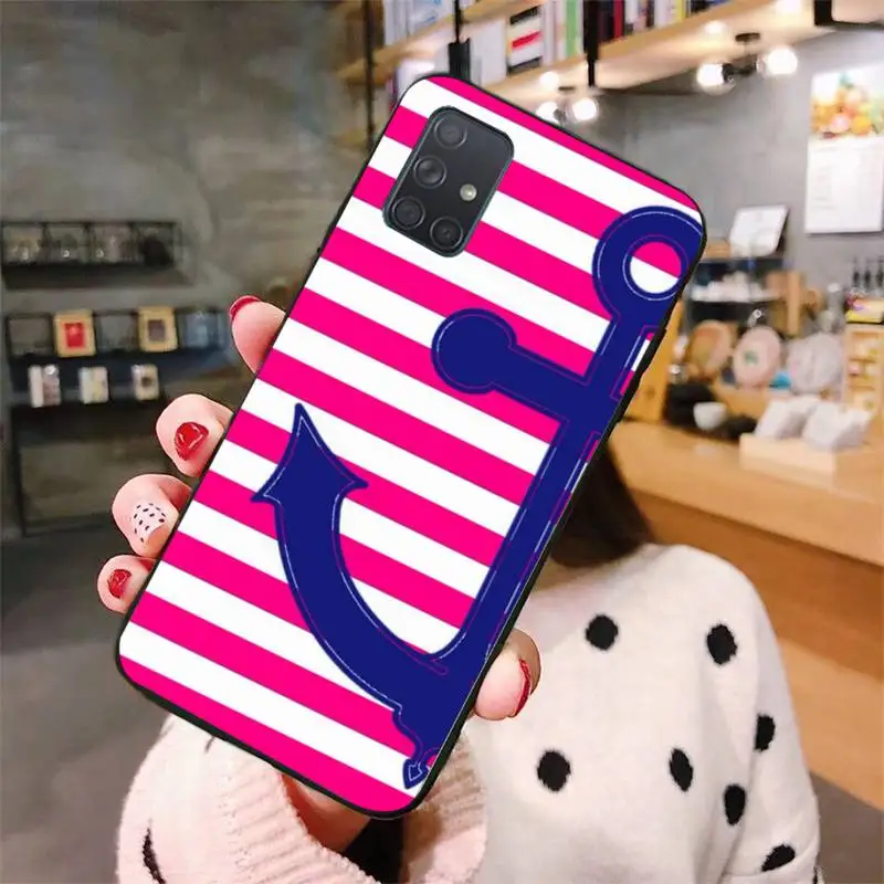 

Anchor Logo Phone Case For Samsung Galaxy A50 A30S A50S A71 70 A10 Case Samsung A51 Soft Silicone Case Fundas