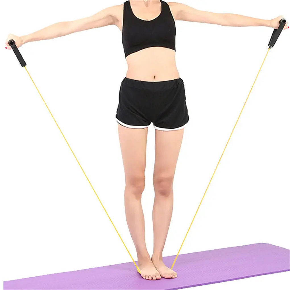 

Handle elastic pull rope home fitness training yoga strap 5-10 lbs fitness exercise pull rope