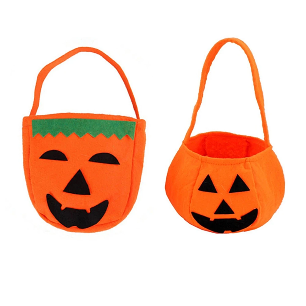 Хэллоуин Нетканая ткань складная сумка для хранения Тыква фонарь мешок конфеты