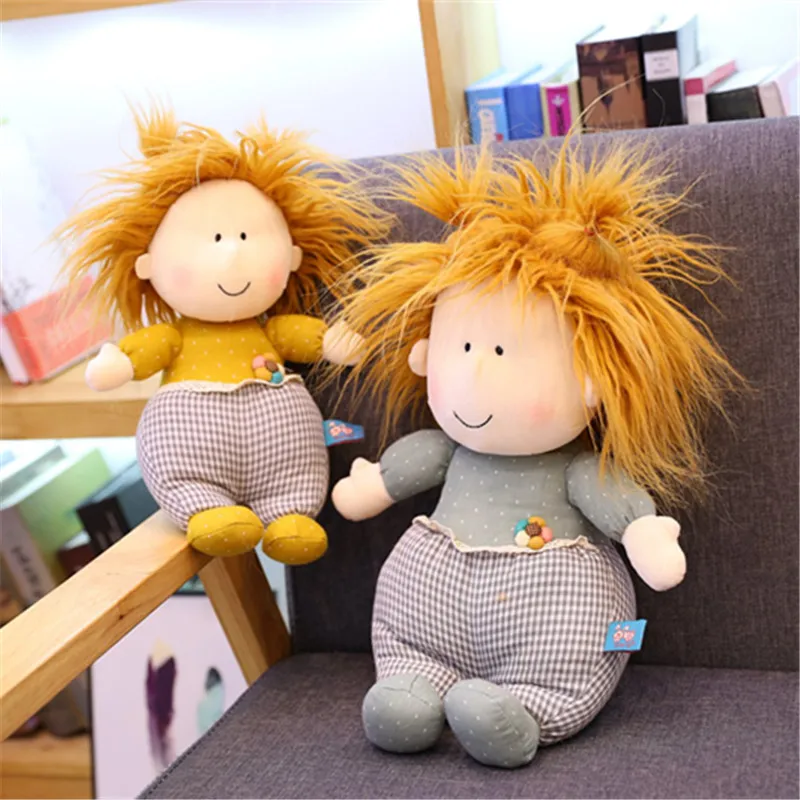 

ins cute pastoral little fan girl plush toy rag doll girl doll doll child sleeping sleeping figure gift living room bedroom deco