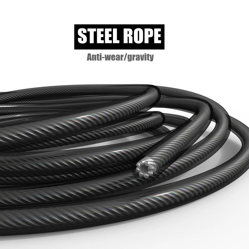 

Simpold Crossfit Skipping Rope Adjustable Steel Wire Loose Fat Work Out Jump Rope Protable Sport Equipment