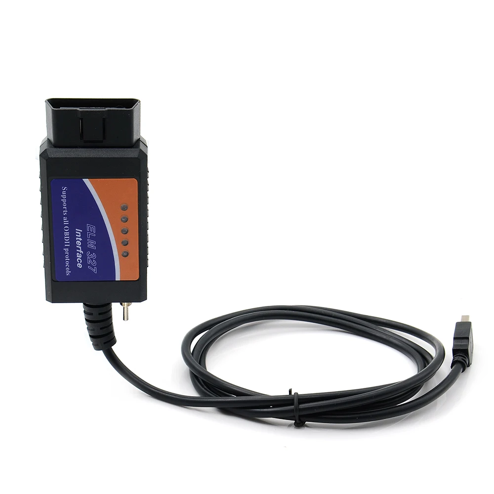 ELM327 USB V1.5 модифицированный для Ford Forscan elmконфигурация CH340 + 25K80 чип фонарик/фонарь
