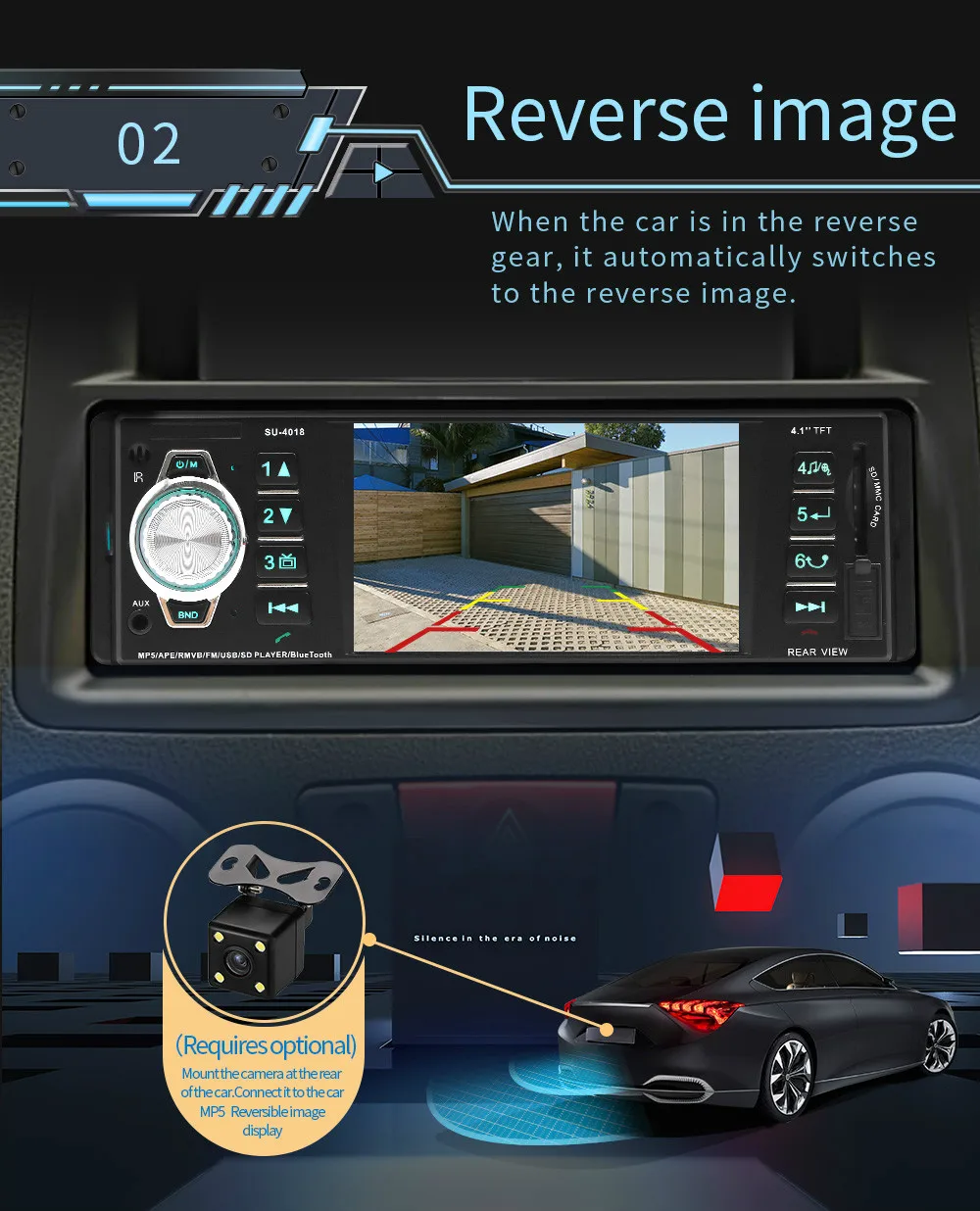 1 Din FM радио автомобиля 4 дюйма TFT экран Bluetooth Mp5 плеер USB/SD AUX Стерео Авторадио