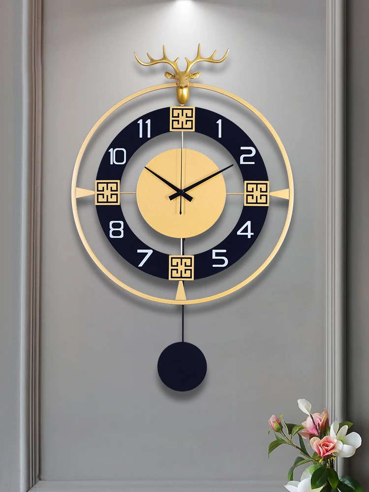 

Round Nordic Living Room Wall Clock Industrial Office Mechanism Livingroom Wall Clock Silent Reloj Pared Wall Watches Home Decor