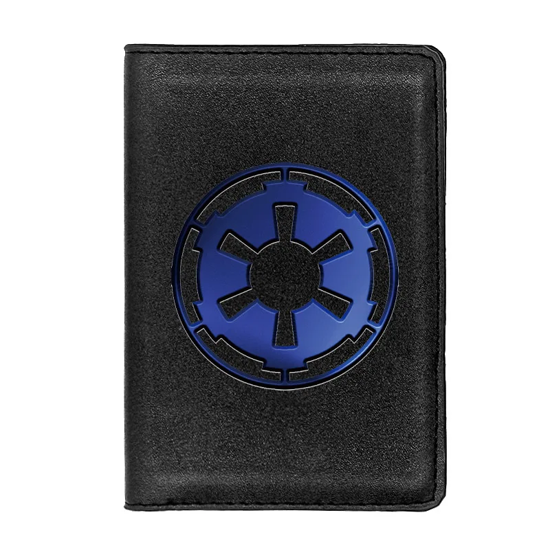 

High Quality Leather Fashion Galactic Empire Printing Travel Passport Cover ID Credit Card Case