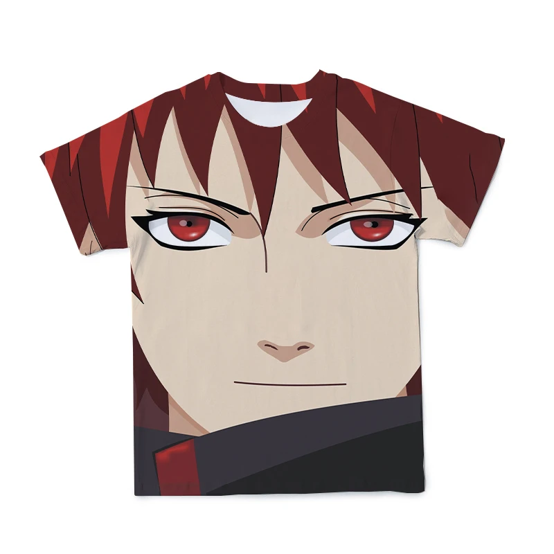 

Summer 3D New Men's Naruto Anime T-shirt Clothing Breathable Fine Plain Cloth O-neck Short-Sleeved Clothing Large Size 110-6XL