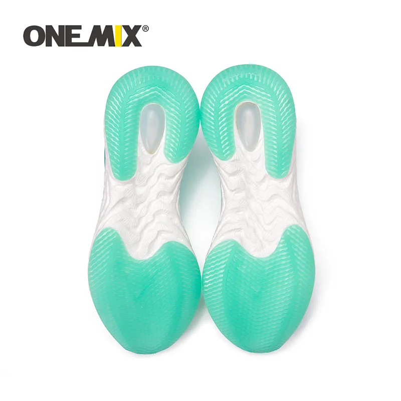 

ONEMIX Green Light Sneakers Ladies Loafers 2021 New Running Shoes Men For Jogging Oraiginal Lightweight Breathable Mesh Shoes