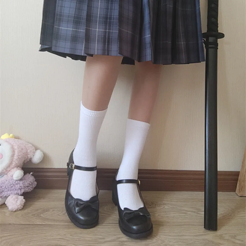 Women Shoes Japanese Style Lolita Shoes Cosplay Maid JK Shoes Vintage Soft Plus Size 41 Platform Shoes Student Mary Jane Shoes