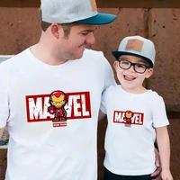 mens t shirts hero american movie marvel t shirt father sons girls cool summer tees family matching outfits short sleeve tops