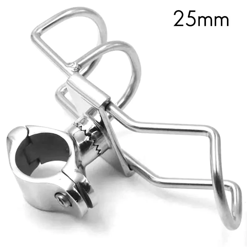 

2Pcs 25mm 316 Stainless Steel Fixing Clip Fixed on the Pole Frame, Used for Fishing Boat Kayaking