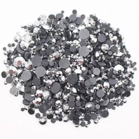 mine silver Отделка стразами платье розовый+ белый 1 шт./лот исправление аппликатор Diy Стразы гладить Применение исправления на Кристаллы Коробка Cpam - Цвет: mine silver