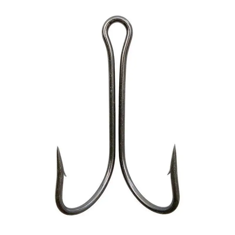 50 шт двойные крючки с высоким содержанием углерода Сталь черный бронзовых