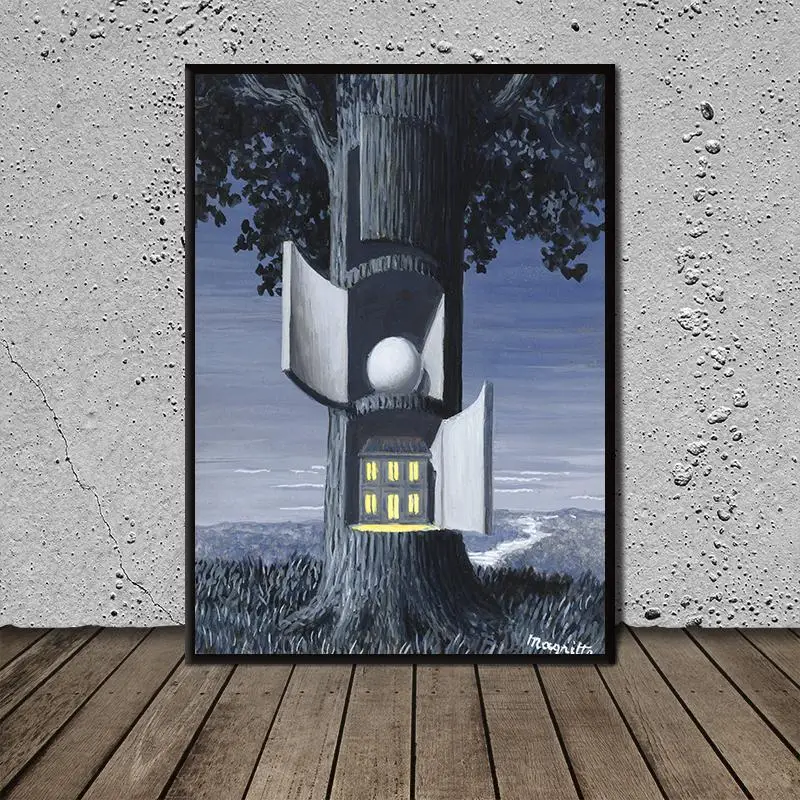 

Fashion Wall Art Poster and Prints Rene Magritte Art Poster Canvas Painting Modern Pop Living Room Decoration Wall Paintings
