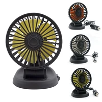 car single head fan rotating cooling fan car fan suction cup car seat back single head car fan 12v 24v universal large wind