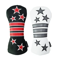 golf club headcover driver wood head cover 1 pcs pu leather new 2021 star style