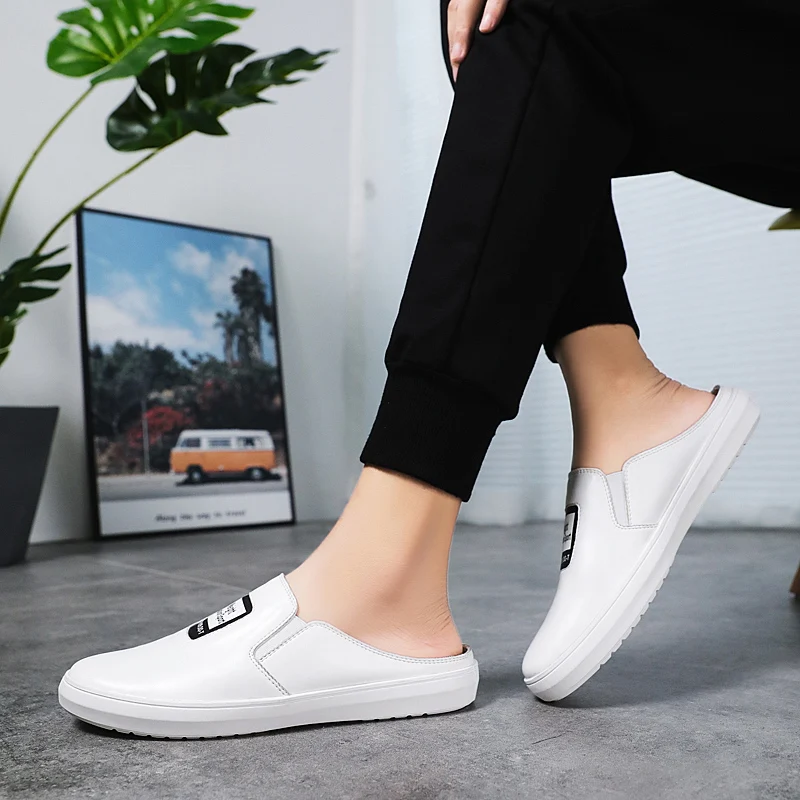 Мужские кожаные лоферы дышащие мокасины повседневная обувь для молодежи лето |