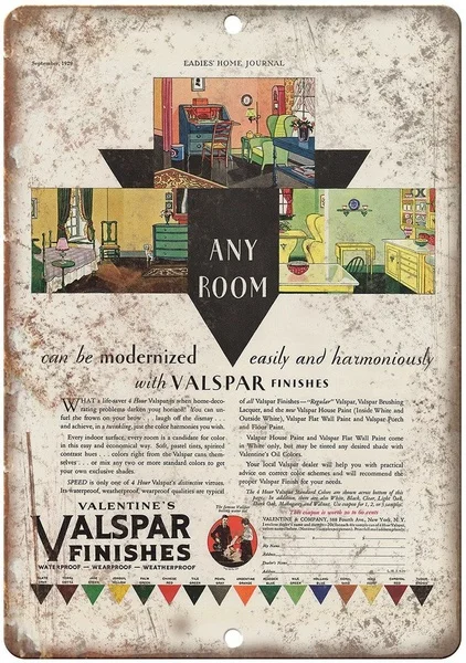 

День Святого Валентина, Valspar, отделка краски, искусство, Ностальгический орнамент, металлический плакат, гараж, арт-деко, бар, кафе, магазин