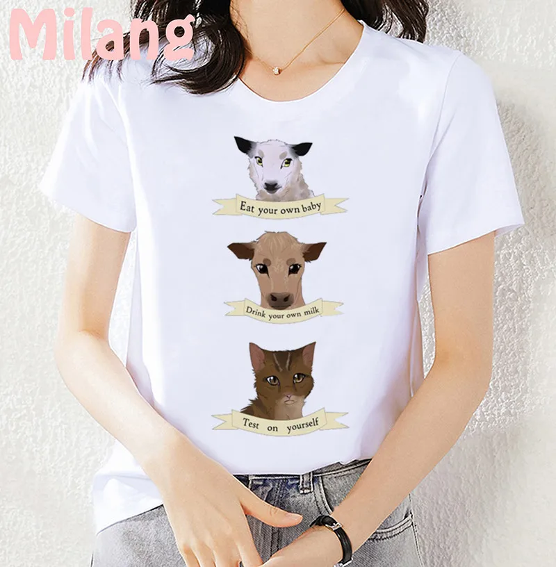 

Not Your Mom Not You Milk Mujer Camisetas White Top T Shirts Summer Aesthetics Graphic Short Sleeve t-shirt Polyester Tshirt