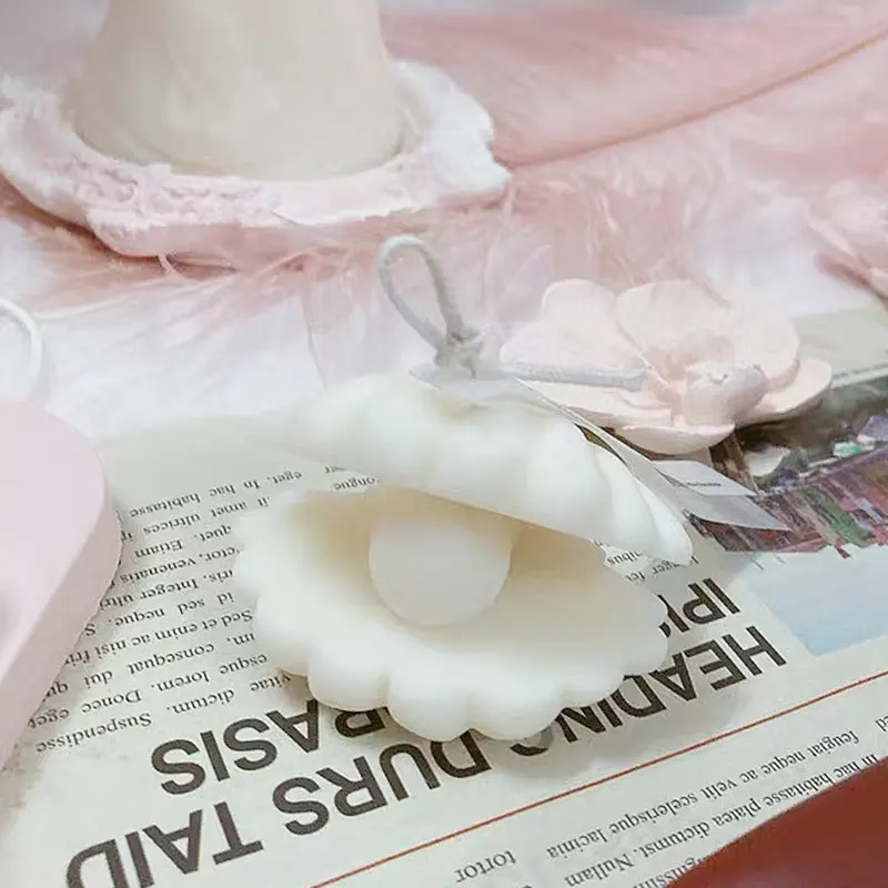 Симпатичная 3d форма в форме ракушки формы для воска изготовления свечей