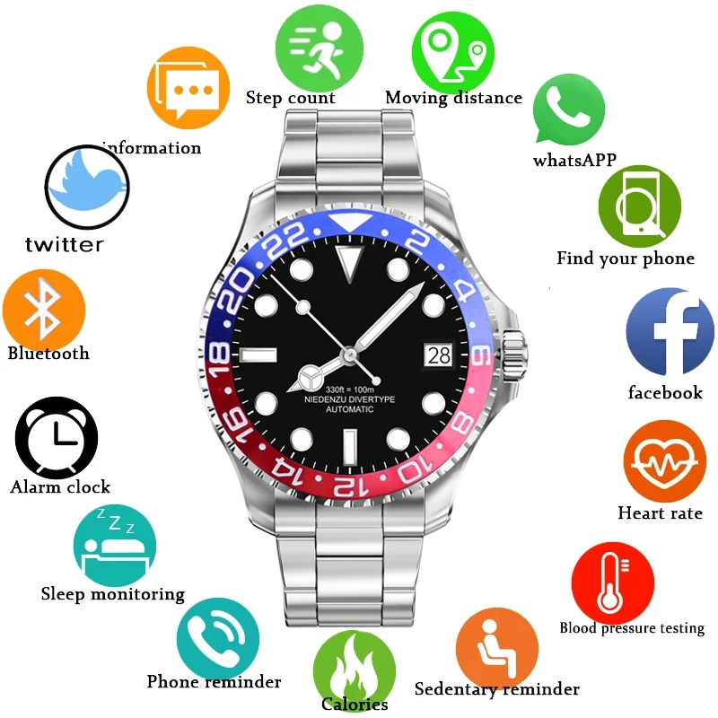 

Смарт-часы GEJAIN мужские, с сенсорным экраном, IP68, водонепроницаемые, спортивные, для фитнеса, 2021