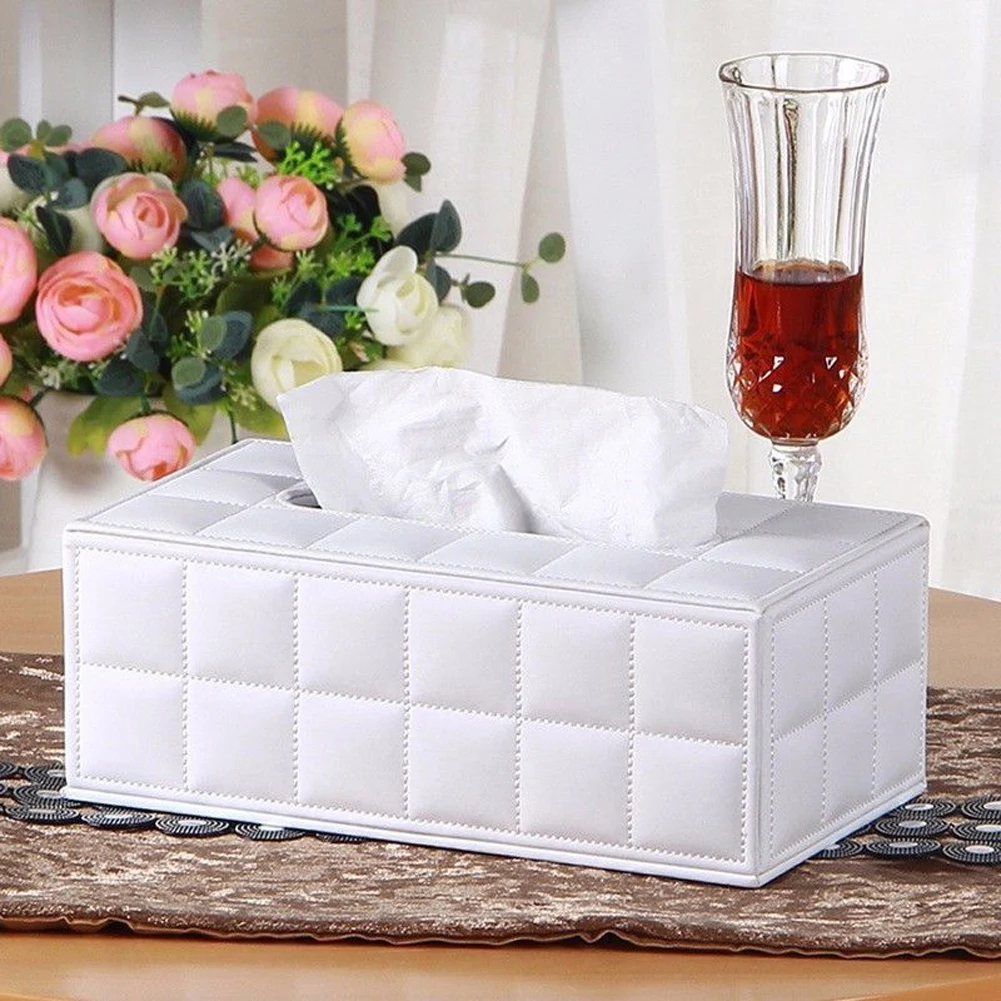 Кожа ПУ Прочный Стандартный держатель блока Тип для автомобиля прямоугольный