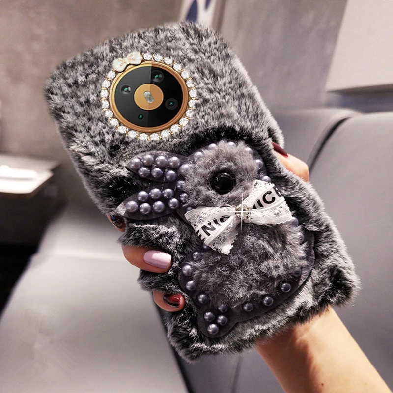 

Suitable For Nokia 5.3 Plush Bunny Case 5.2 5.1 6 6.1 7.3 7.2 7.1 8 8.1 2.4 3.4 5.4 5.1 7 Plus 3D Pearl Cute Bunny Phone Cover