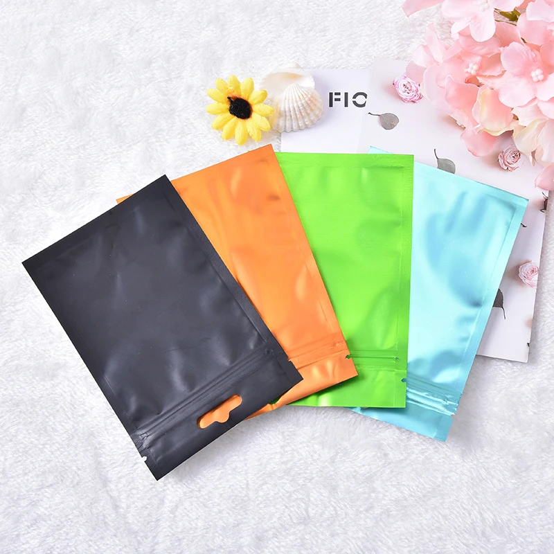 10 шт. многоцветные плоские сумки из алюминиевой фольги сумка для хранения