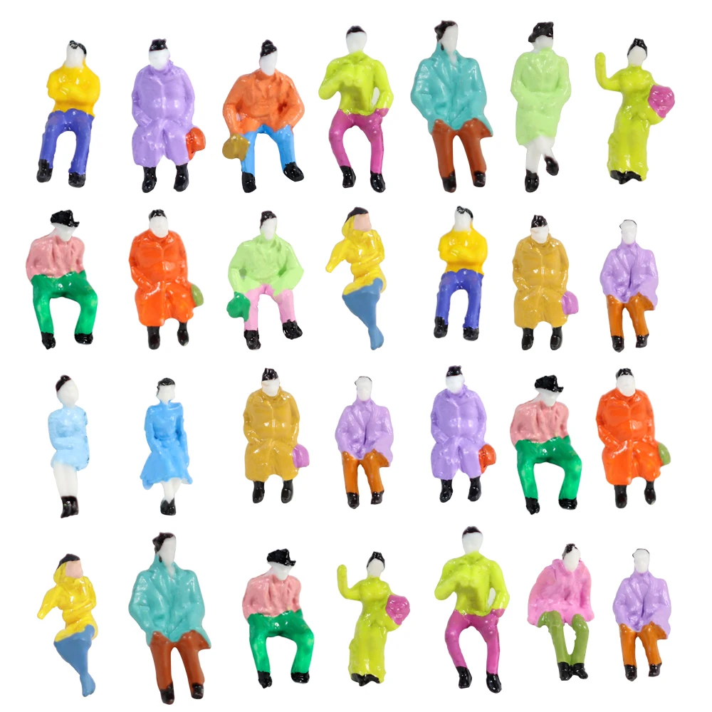 Хо масштабные фигуры модель 1:87 всех сидящих людей игрушечная железная дорога