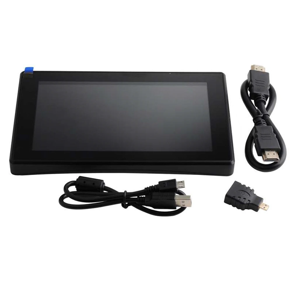 Waveshare 7inch HDMI LCD (H) Capacitive Touch Screen Dispaly with Case 1024x600 IPS Support Windows 10/8.1/8/7 Raspberry Pi - купить по