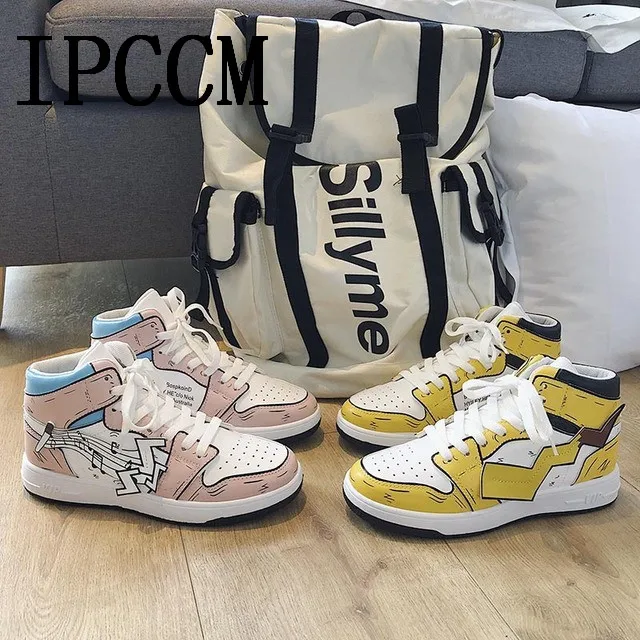 Осень зима 2019 г. трендовая Спортивная повседневная обувь с высоким берцем для