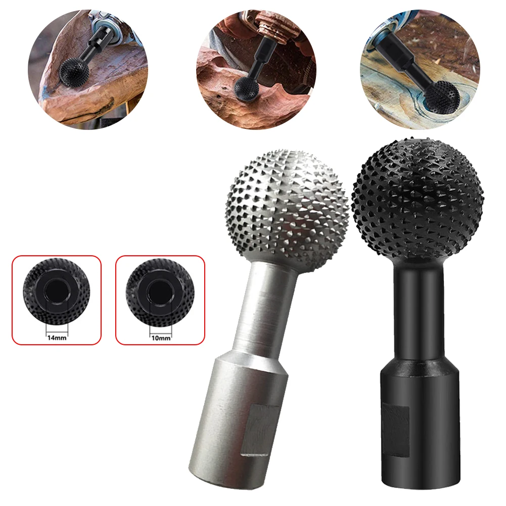 

Сферическая вращающаяся шлифовальная насадка для дерева 10 мм/14 мм, головка для резьбы по дереву, бытовые технические угловые шлифовальные и...