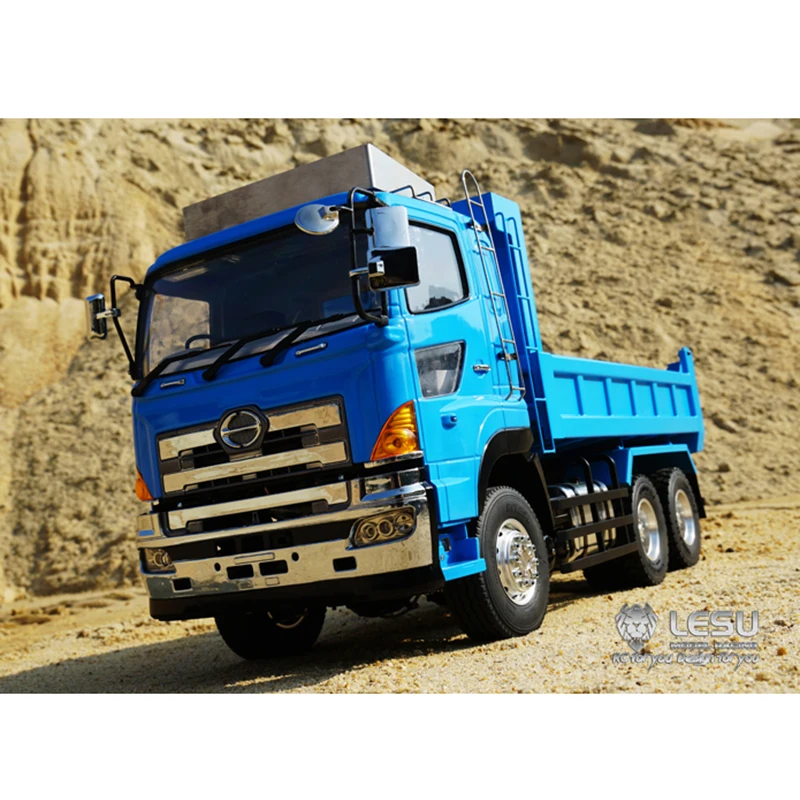 1/14 RC LESU Hino700 6X6 гидравлический самосвал с металлическим шасси|Радиоуправляемые