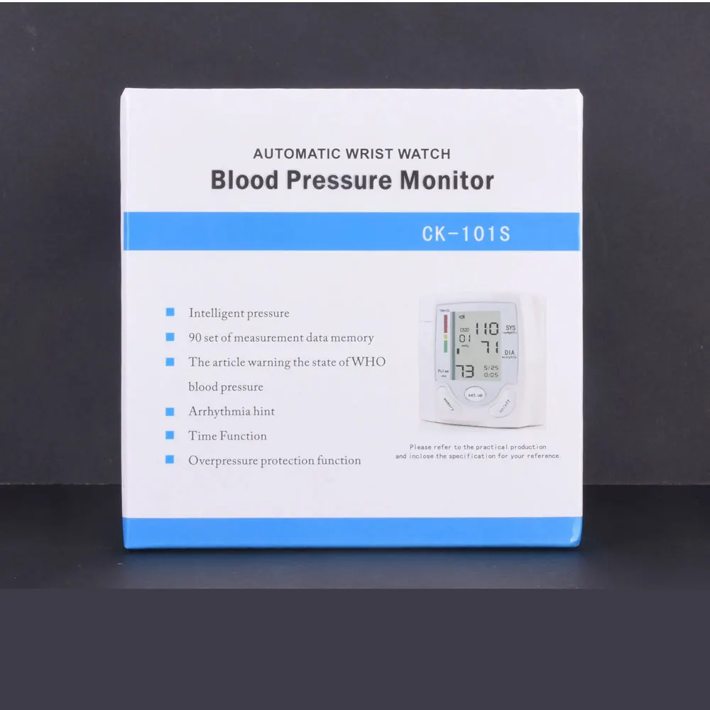 

Wrist Blood Pressure Monitor Medical Pulse Heart Rate PR Voice Cuff Health Care Tonometer Sphygmomanometer LCD digital BP Meter