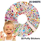 25 листов 3D футболка с декором в виде Водонепроницаемый Пузырь ПВХ, подельные стикеры принцесса автомобиль для девочек; Одежда для детей; Одежда для мальчиков; Детская подарки