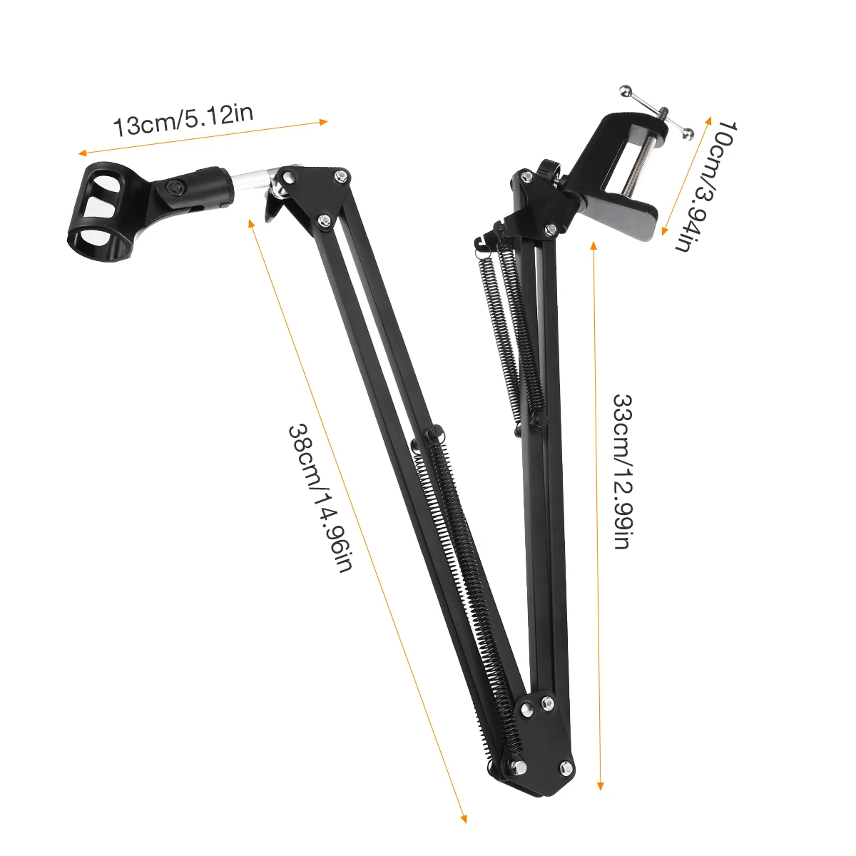Складная подставка для микрофона Регулируемая металлическая длинная рукоятка