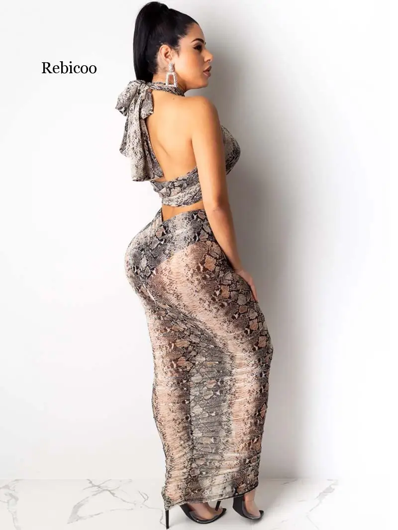 Комплект из двух предметов: топ с запахом и юбка рюшами принтом гепарда |